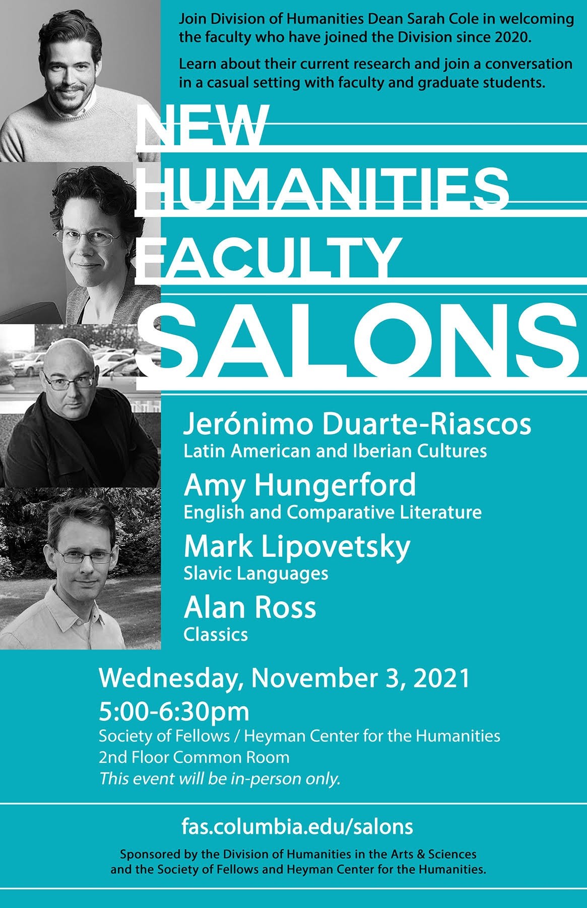 New Humanities Faculty Salons