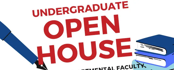 COME MEET DEPARTMENTAL FACULTY, ADVISORS, AND CURRENT STUDENTS, AND LEARN ALL ABOUT ENGLISH MAJOR/MINOR REQUIREMENTS AND OPPORTUNITIES. 

12:00-2:00: FACULTY AVAILABLE TO INFORMALLY ANSWER QUESTIONS 

2:00-3:00: STUDENT PANEL WITH PRESENTERS: 

JAEHYO SUL CC28 

PEDRO MEERBAUM GS27 

MOMOCA MAIRAJ CC27 

NATHAN CHO CC27