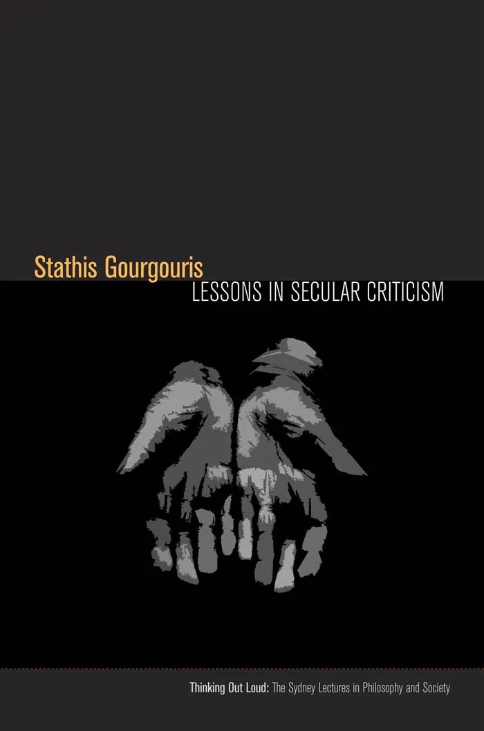 Book cover for the book "Lessons in Secular Criticism"