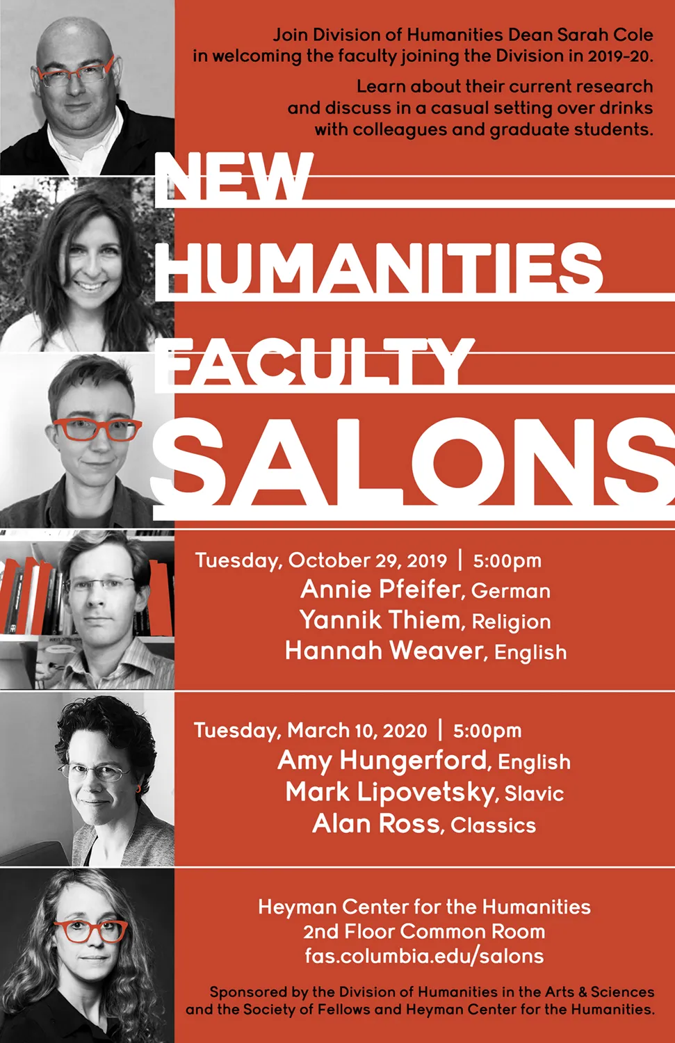 New Humanities Faculty Salon