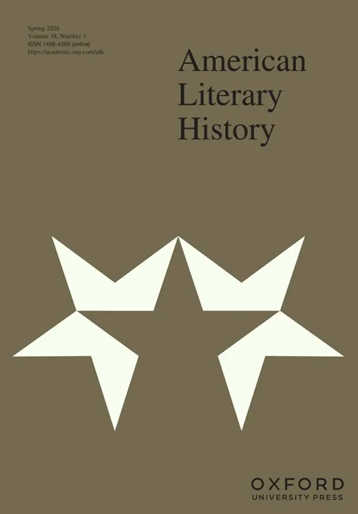 American Literary History cover.