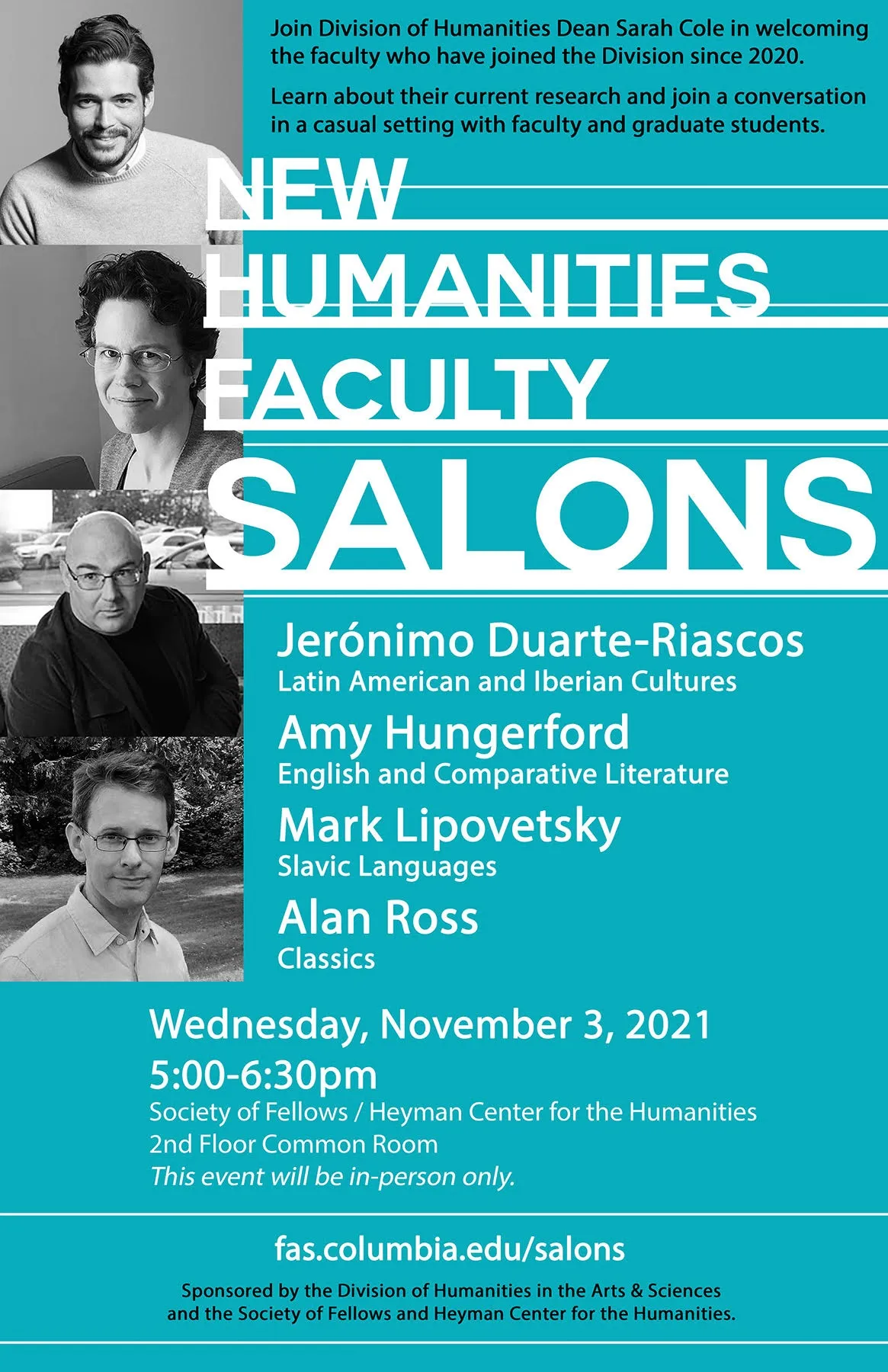 New Humanities Faculty Salons